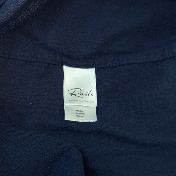 Rails Mens Connor Shirt Size XXL Indigo Soft Cotton Button‎ Down Capsule Minimal - Picture 10 of 11